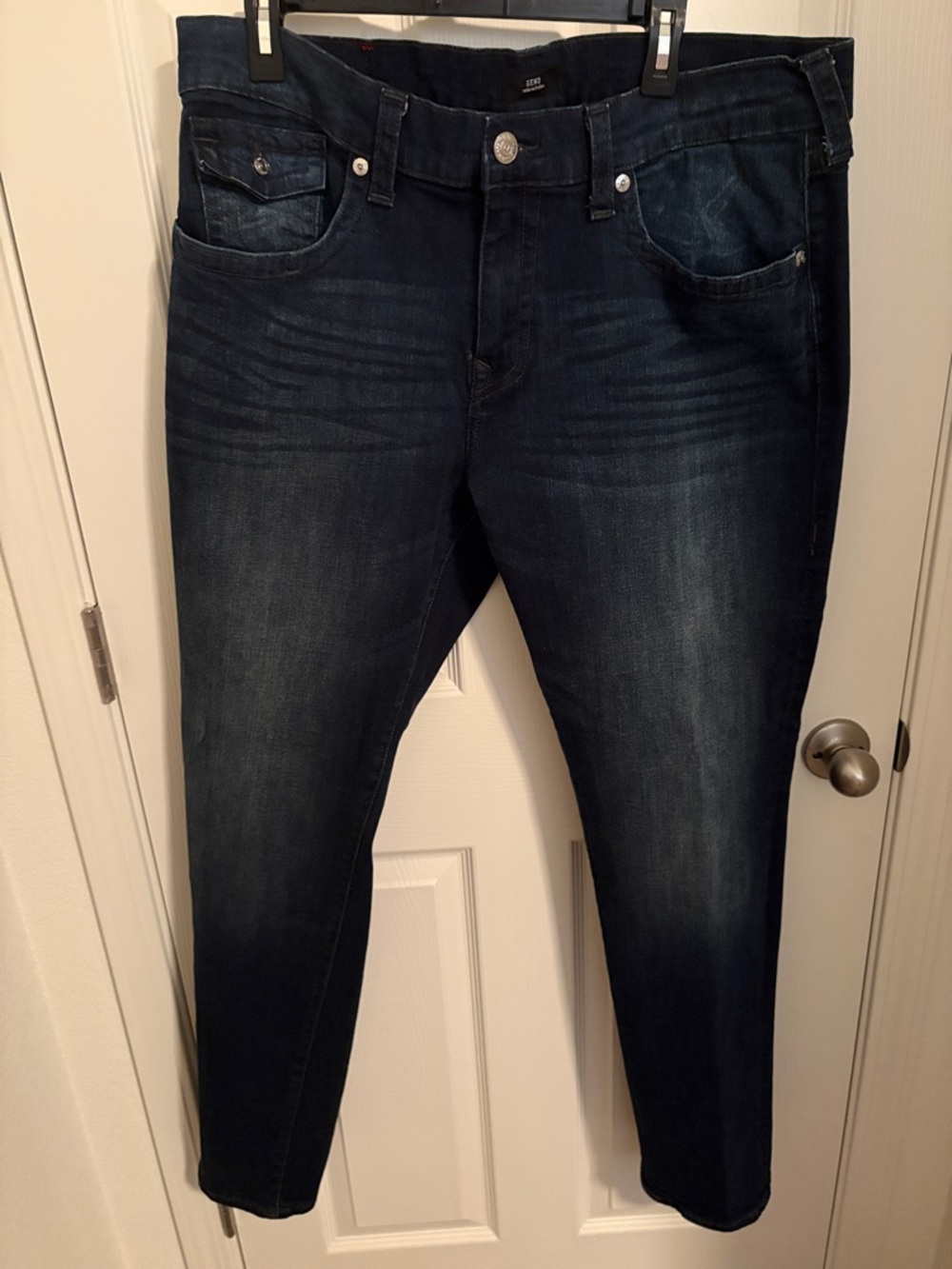 True Religion Geno Men’s Relaxed Dark Blue Jeans